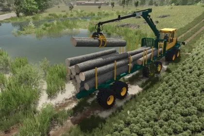 Причіп-лісова платформа Lizard LogFlex для Farming Simulator 25 — 3