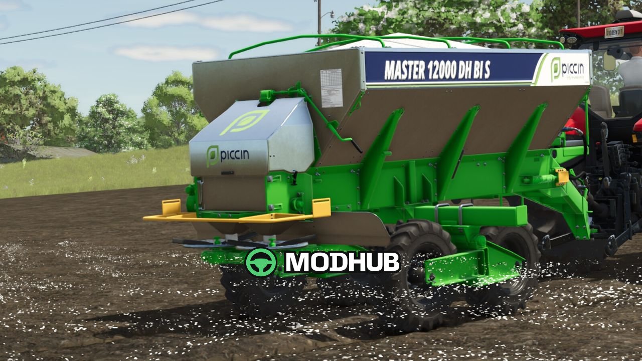 Розкидач добрив Piccin Master 12000 DH BI S Precision для FS25