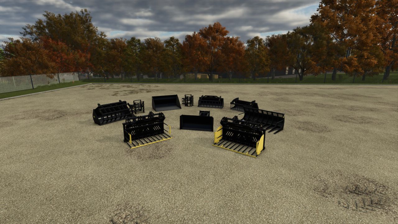 Ефективний Набір Навісних Інструментів Riman Tool Pack для Навантажувачів у FS25