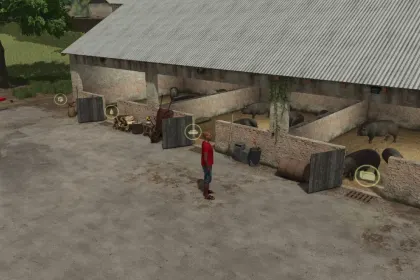 Свійник для свиней Small Balkan Pig Barn для Farming Simulator 25