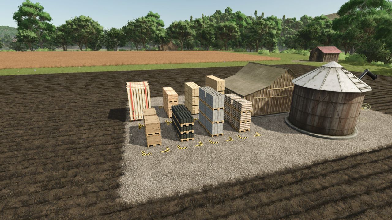 Виробничий майданчик Rusty Building Supply для Farming Simulator 25
