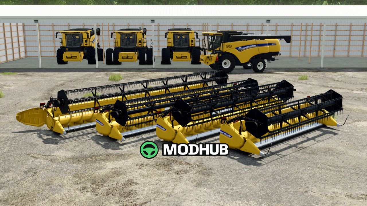 Жниварка New Holland 740CF Flex Headers V1.0.0.1 для FS25