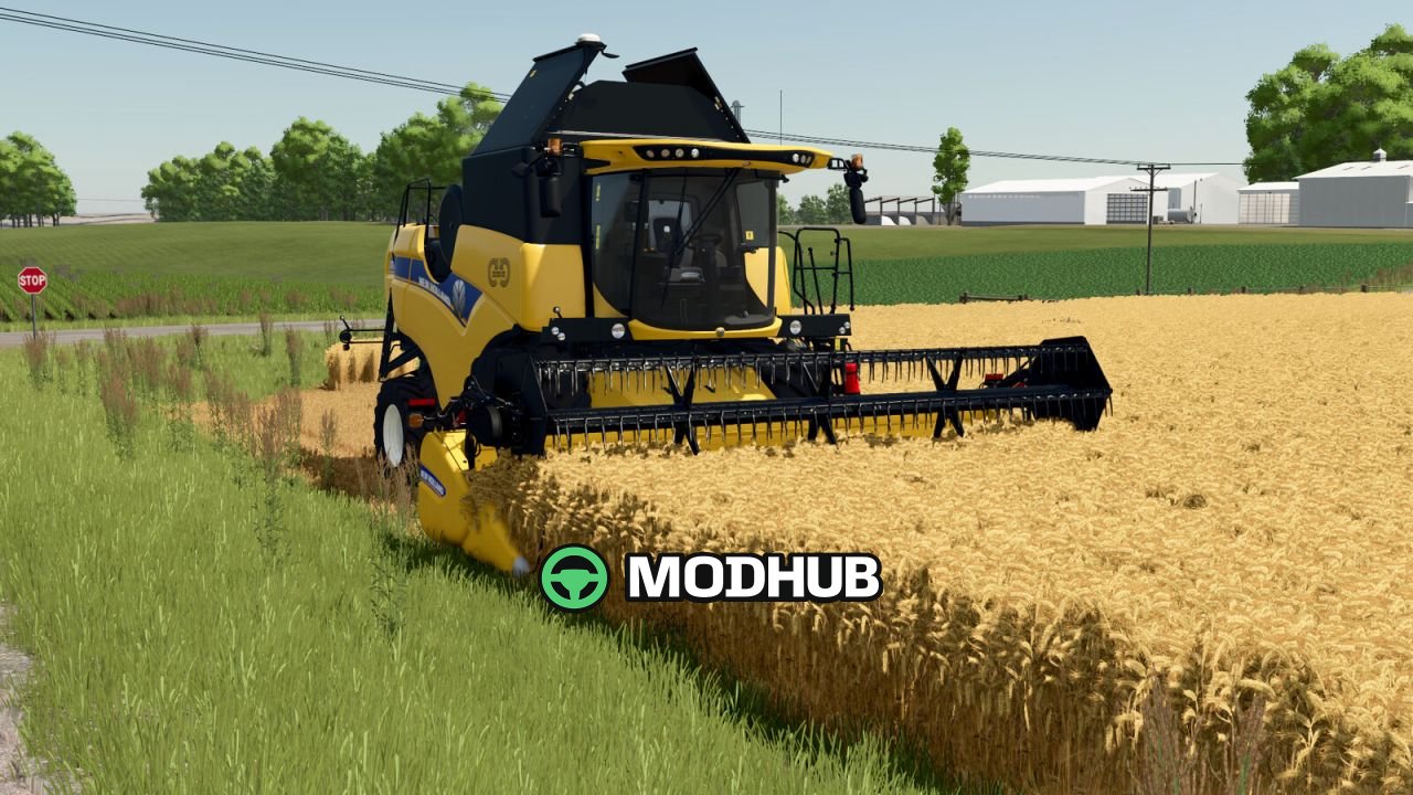 Жниварка New Holland 740CF Flex Headers V1.0.0.1 для FS25
