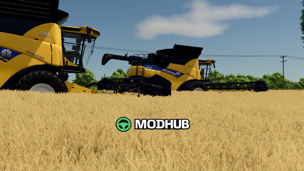 Жниварка New Holland 740CF Flex Headers V1.0.0.1 для FS25