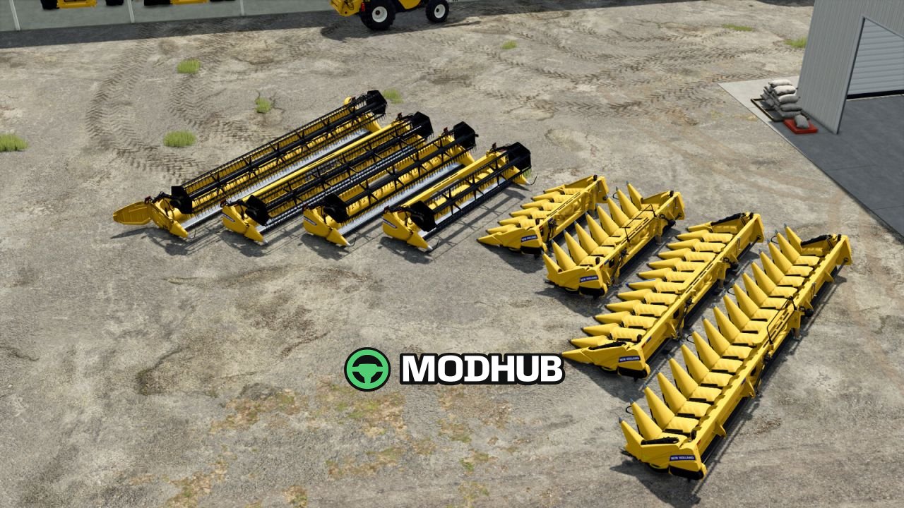 Жниварка New Holland 740CF Flex Headers V1.0.0.1 для FS25