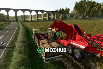Бокси Gridbox і Woodbox V1.1 для FS25 — 2