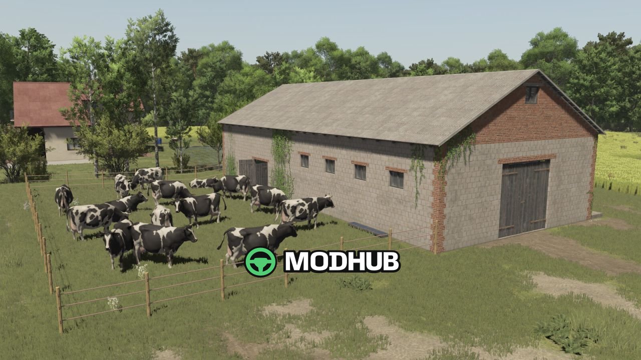 Свинарник для корів з пасовищем Польща V1.0.0.1 для FS25