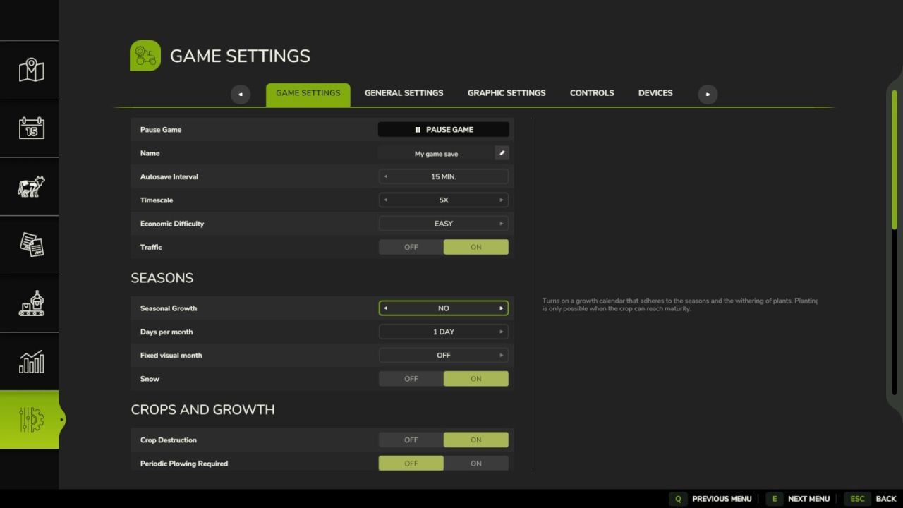 Szybki Wzrost (Fast Growth) dla Farming Simulator 25 — 3–4 Zbiory na Rok