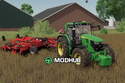 Трактор John Deere 6R 175-215 V1.2.1 для FS25 — 2