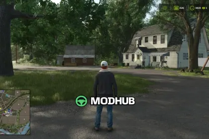 50% Navigation HUD Map V1.0 for FS25 — 2