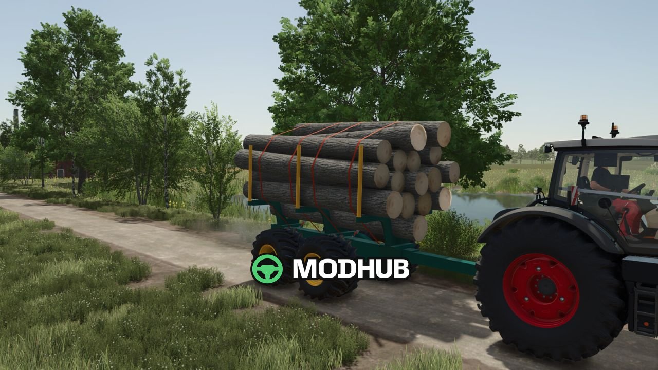 Причіп-лісозаготівля Lizard LogFlex Forwarder Trailer V1.0 для FS25