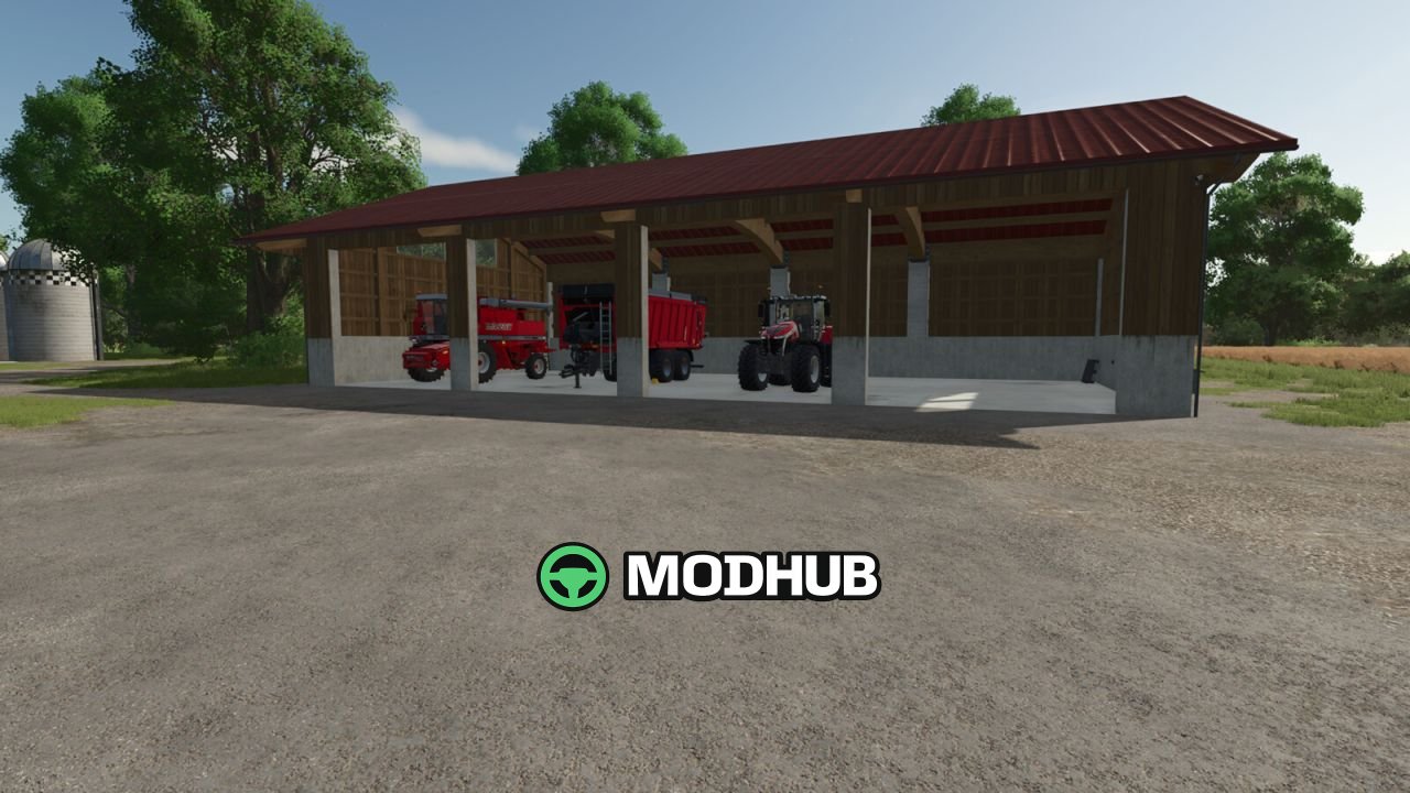 Машинний ангар Machine Hall V1.1 для FS25