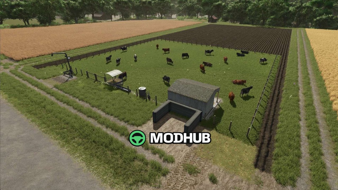 Корівник High Capacity Cow Pasture v1.0.0.1 для FS25
