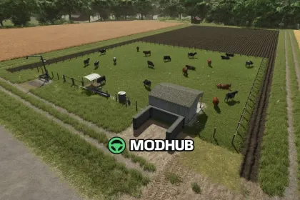 Корівник High Capacity Cow Pasture v1.0.0.1 для FS25 — 3
