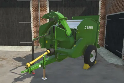 Efektywna maszyna do ścielenia Sipma Pro-Chop 150 do szybkiej pracy w FS25