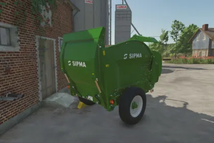 Ефективна Підстилкова Машина Sipma Pro-Chop 150 для Швидкої Роботи у FS25
