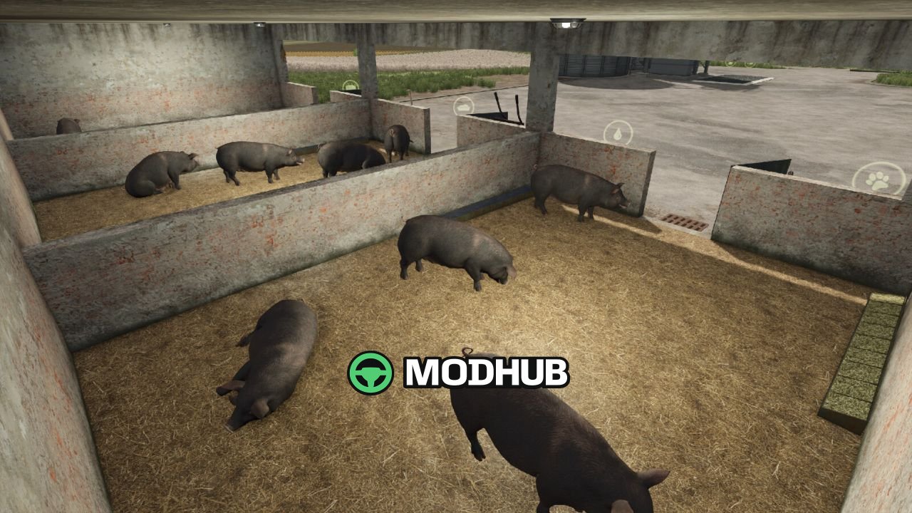 Свинарник Small Balkan Pig Barn v1.0 для FS25