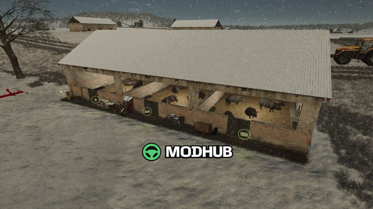 Свинарник Small Balkan Pig Barn v1.0 для FS25