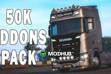 50K Addons Pack v1.61 für ETS2 — 2