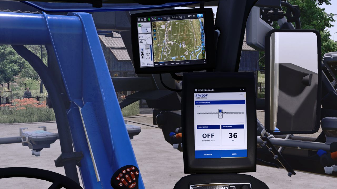 Самохідний обприскувач New Holland SP400F для Farming Simulator 25