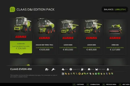Пакет техніки Claas для Farming Simulator 25 — 4