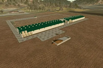 Свинарник Big pig barn для Farming Simulator 25