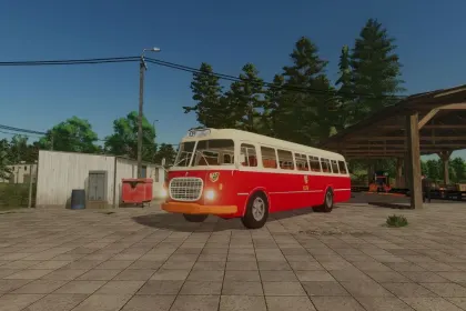 Legendary Bus Jelcz 272 Mex for Farming Simulator 25 — Atmosphere of Retro Journeys — 1