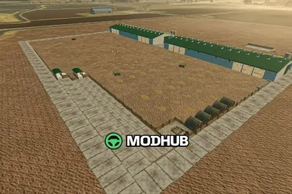 Свинарник Big pig barn V1.0 для FS25
