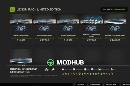 Комбайн Claas Lexion Pack Limited Edition V1.0.0.1 для FS25 — 3