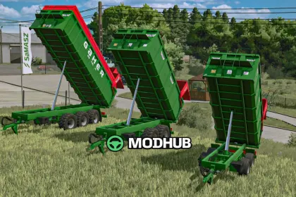 Причіп-самоскид Gaher Metalic Tipping Trailer Pack V1.5 для FS25