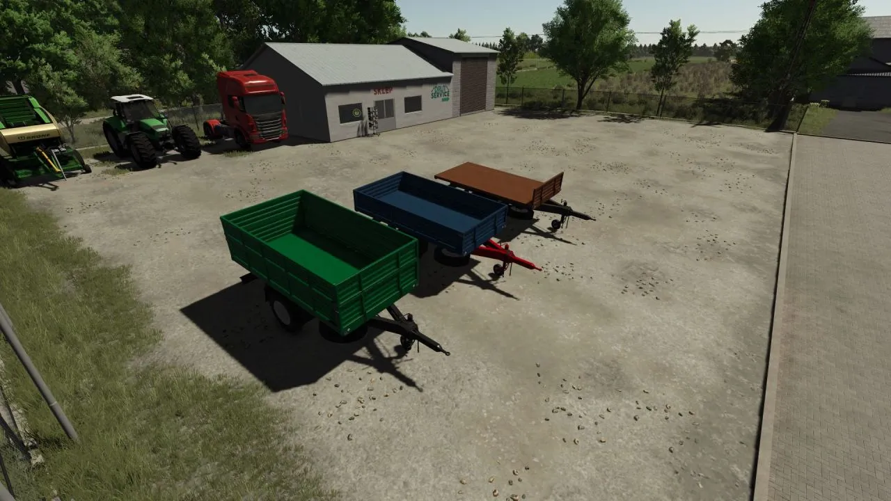 Ефективний Одновісний Причіп One Axle Trailer для Farming Simulator 25