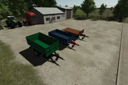 Ефективний Одновісний Причіп One Axle Trailer для Farming Simulator 25 — 1