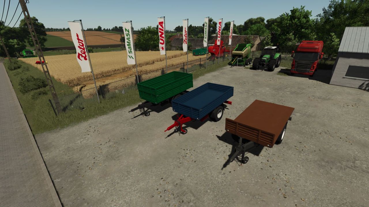 Efektywny Przyczep One Axle Trailer do Farming Simulator 25 - Zrzuty ekranu