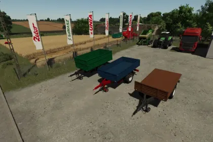 Ефективний Одновісний Причіп One Axle Trailer для Farming Simulator 25 — 2