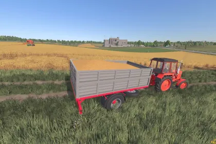 Ефективний Одновісний Причіп One Axle Trailer для Farming Simulator 25 — 6