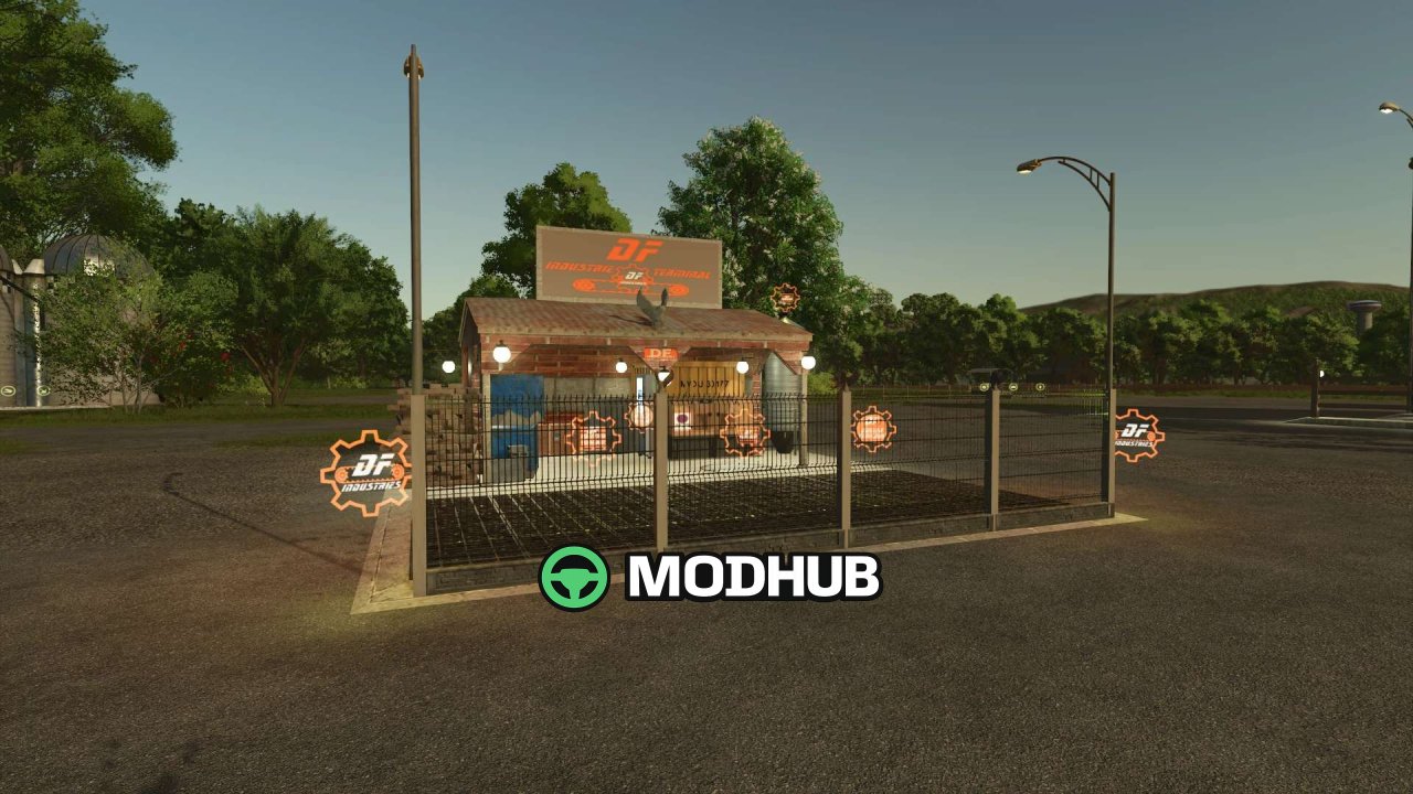 Будівля Transshipment Terminal DF INDUSTRIES v1.1 для FS25