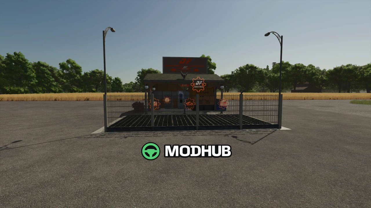 Будівля Transshipment Terminal DF INDUSTRIES v1.1 для FS25