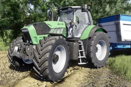 Leistungsstarker Mähdrescher Deutz Fahr X710-720-730 mit echtem GPS für Farming Simulator 25