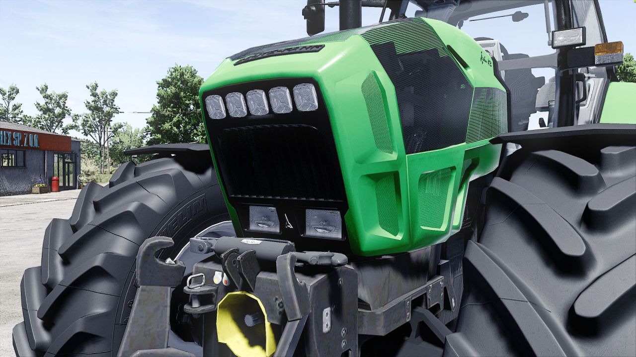 Leistungsstarker Mähdrescher Deutz Fahr X710-720-730 mit echtem GPS für Farming Simulator 25