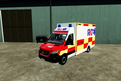 Tekstura Mercedes Benz WAS RTW RKT do Farming Simulator 22