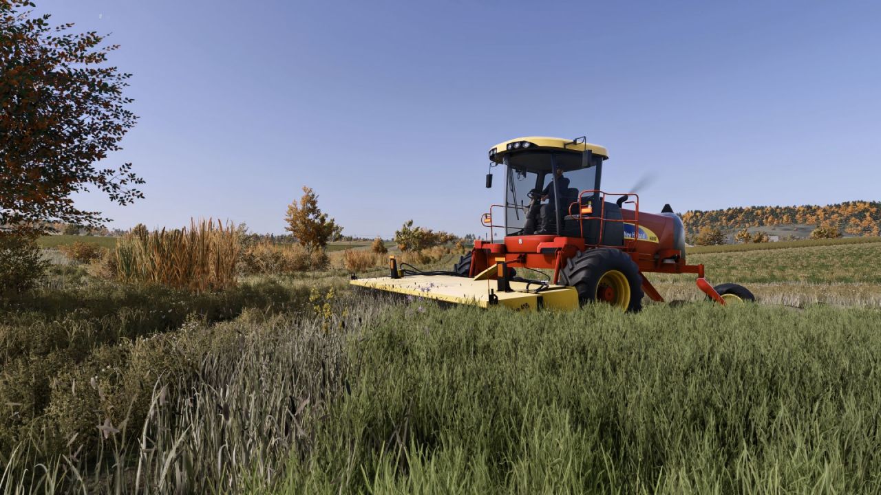 Косарка New Holland H8060 + DuraBine 416 для Farming Simulator 25