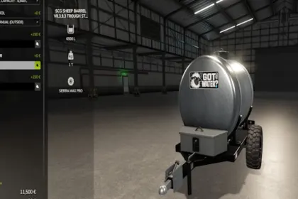 Бочка для рідин SCG Sheep Liquid Barrel для Farming Simulator 25 — 3