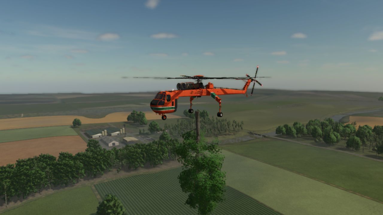 Potężny helikopter leśny do pozyskiwania drewna w Farming Simulator 25 - Zrzuty ekranu