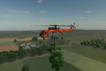 Powerful Forestry Helicopter for Logging in Farming Simulator 25 — 2