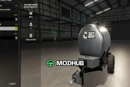 Причіп SCG Sheep Liquid Barrel V1.0 для FS25 — 3