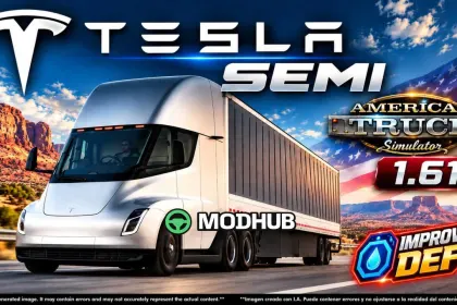 Ciężarówka Tesla Semi 2019 do ATS