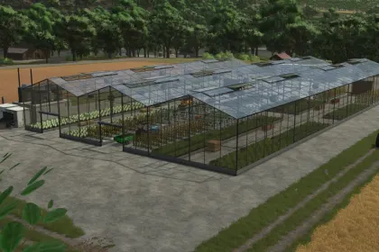 Модульний тепличний пак Greenhouse Modular для Farming Simulator 25