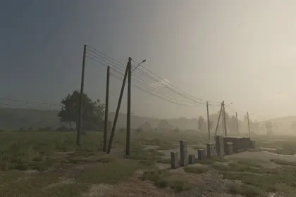 Набір підключених ліній електропередач (поставні) для Farming Simulator 25