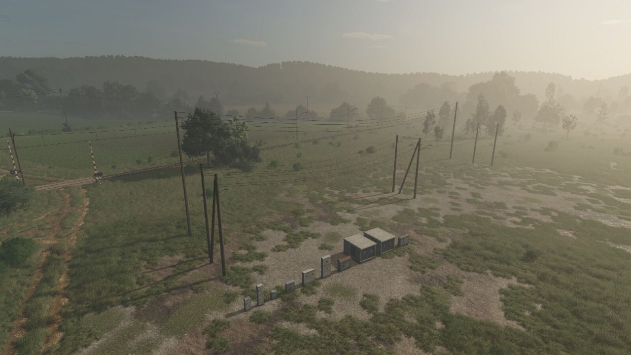 Набір підключених ліній електропередач (поставні) для Farming Simulator 25