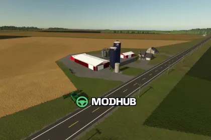 Карта Genesee County 4km V1.0.0.4 для FS25 — 4
